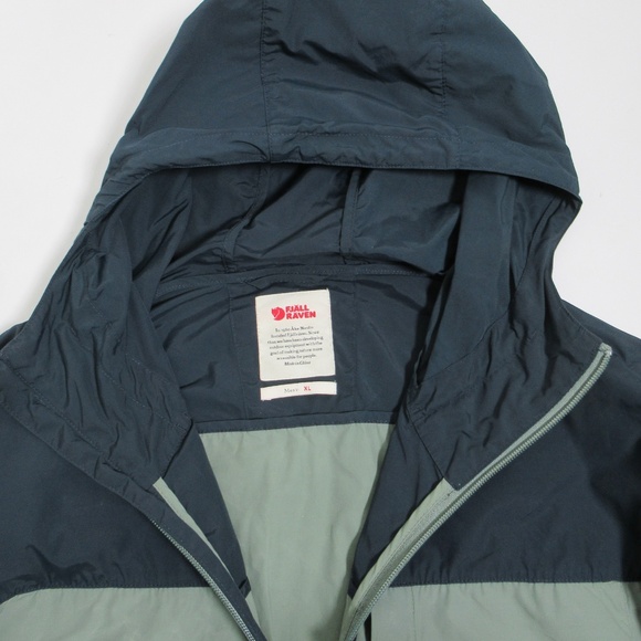 Fjallraven Men's High Coast Wind Jacket 82606 Patina Green-Navy Size XL - Picture 6 of 12